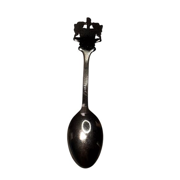 Vintage Chrome Domine Dirige Nos London Demitasse Souvenir Spoon 5" - Picture 4 of 6